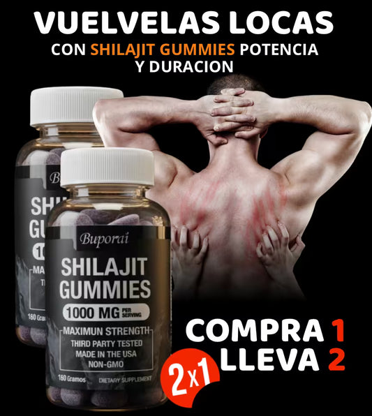 Shilajit del Himalaya en Gomitas (Corazón) — Energía Diaria en 2 Gomitas | Pack x2