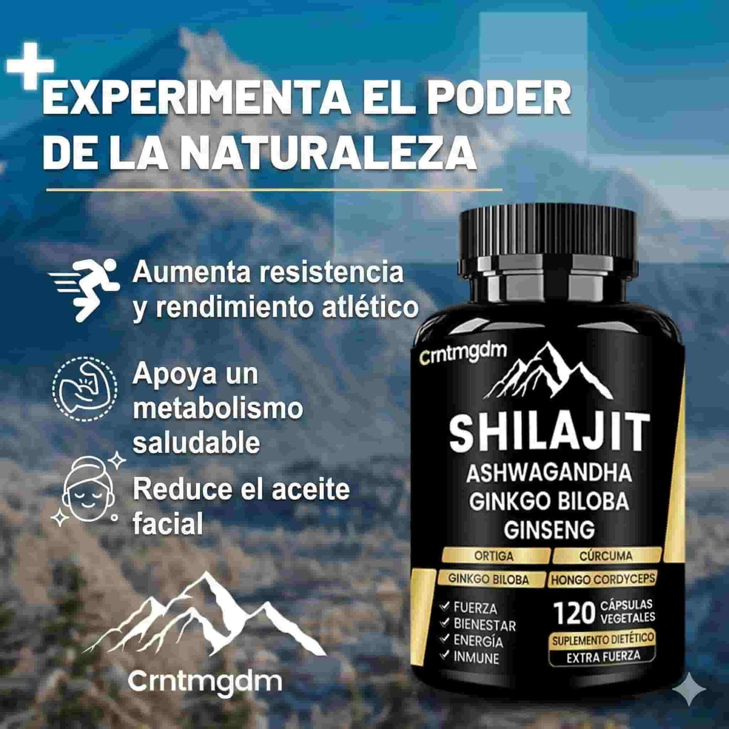 Shilajit Extra Strength- Bienestar emocional, reducción del estrés y equilibrio mental