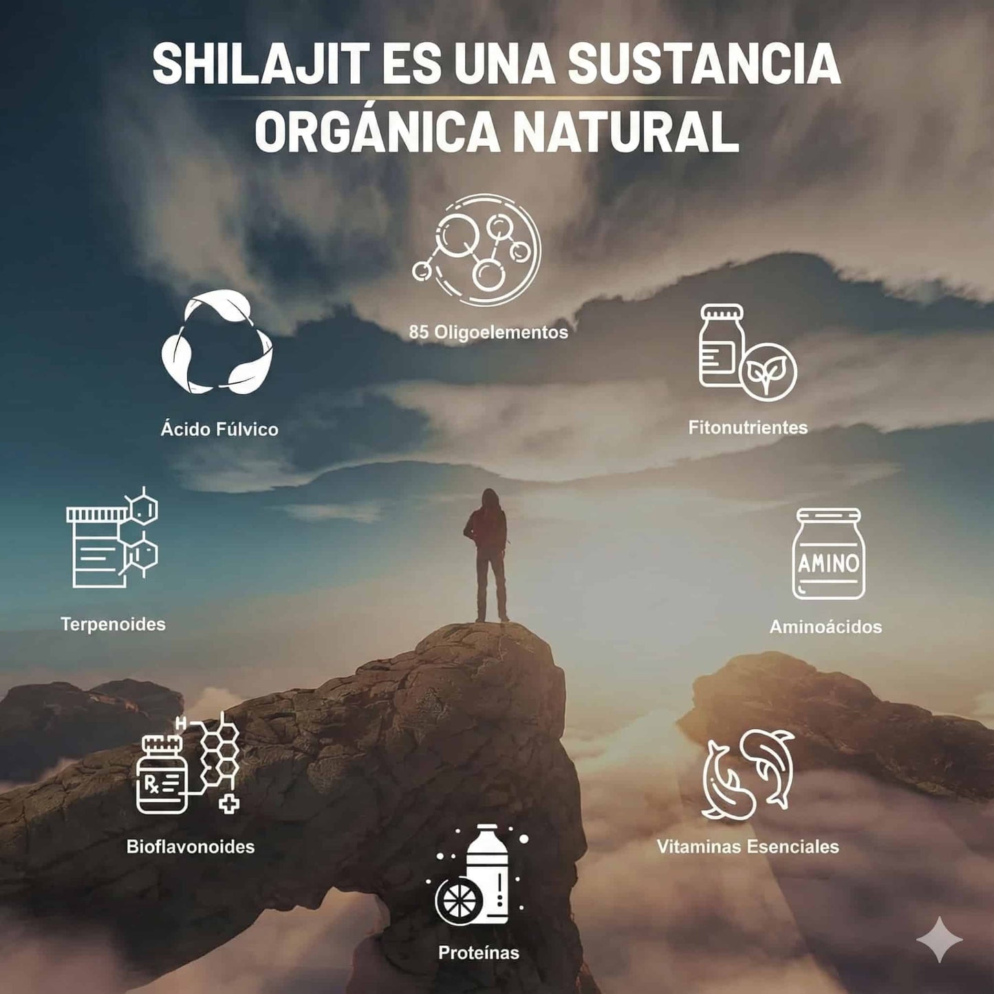 Shilajit Extra Strength- Bienestar emocional, reducción del estrés y equilibrio mental