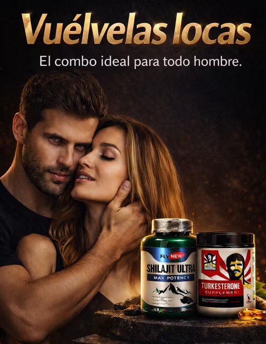 Combo Optimal: Turkesterona + Shilajit – El Dúo Maestro de Optimización Masculina y Fuerza