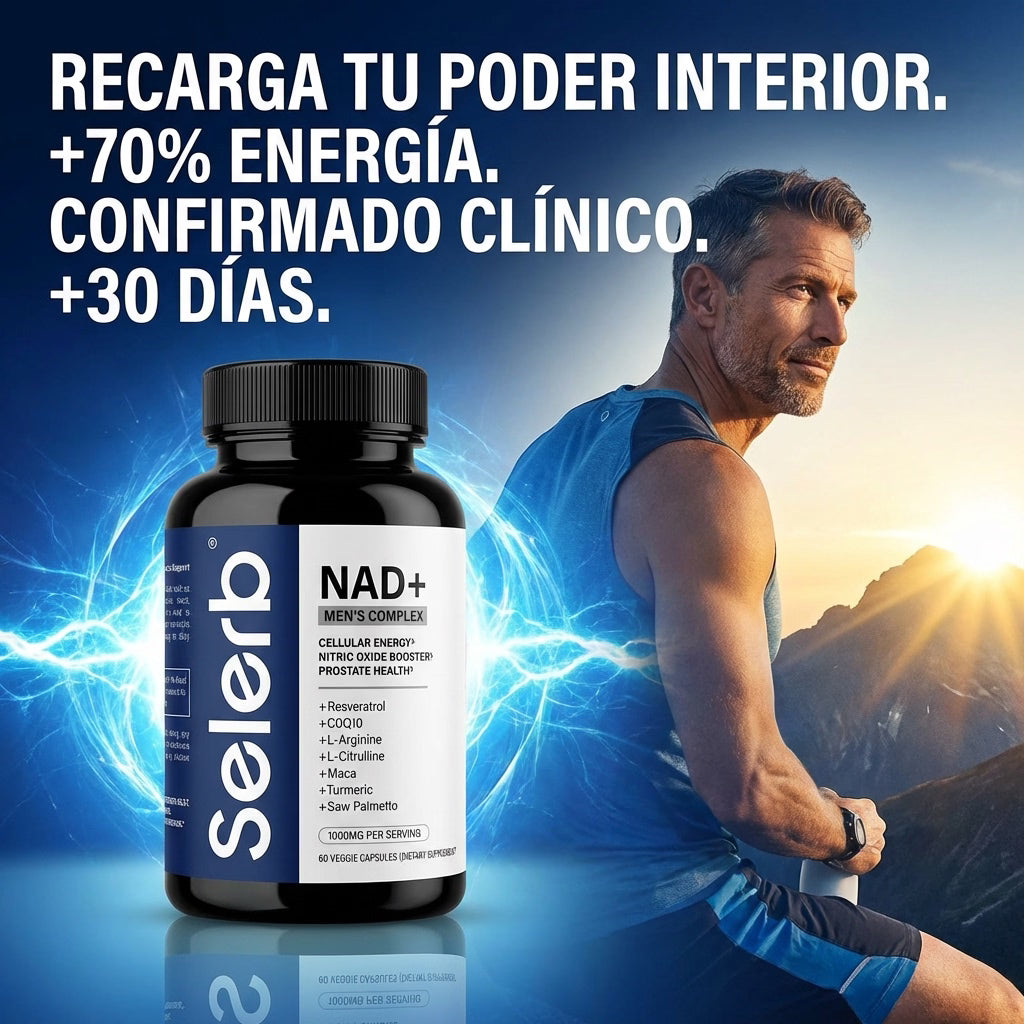 NAD+ Men's Complex Selerb – Recarga tu Poder Interior y Vitalidad Máxima