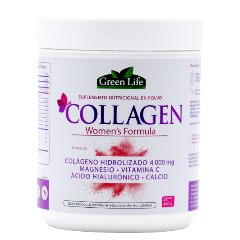 Colágeno hidrolizado para mujeres + Magnesio + Vitamina C + Ácido hialurónico + Calcio