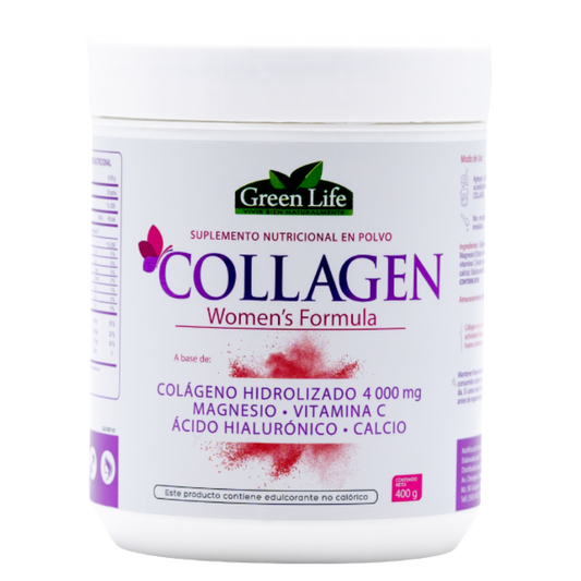 Colágeno hidrolizado para mujeres + Magnesio + Vitamina C + Ácido hialurónico + Calcio